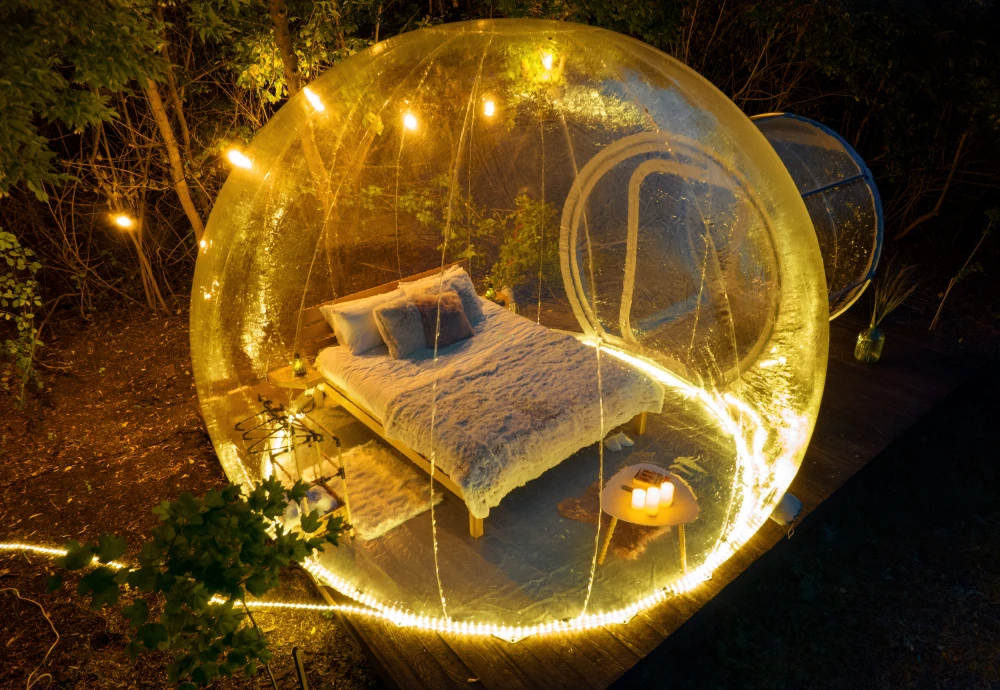 clear inflatable bubble tent