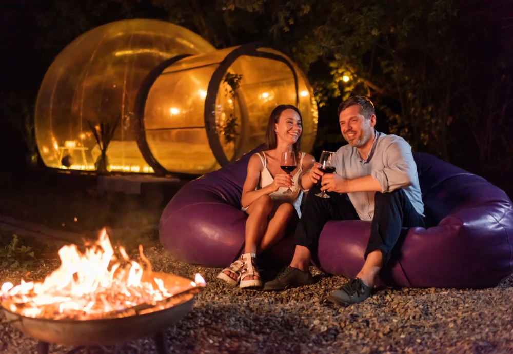 romantic bubble tent