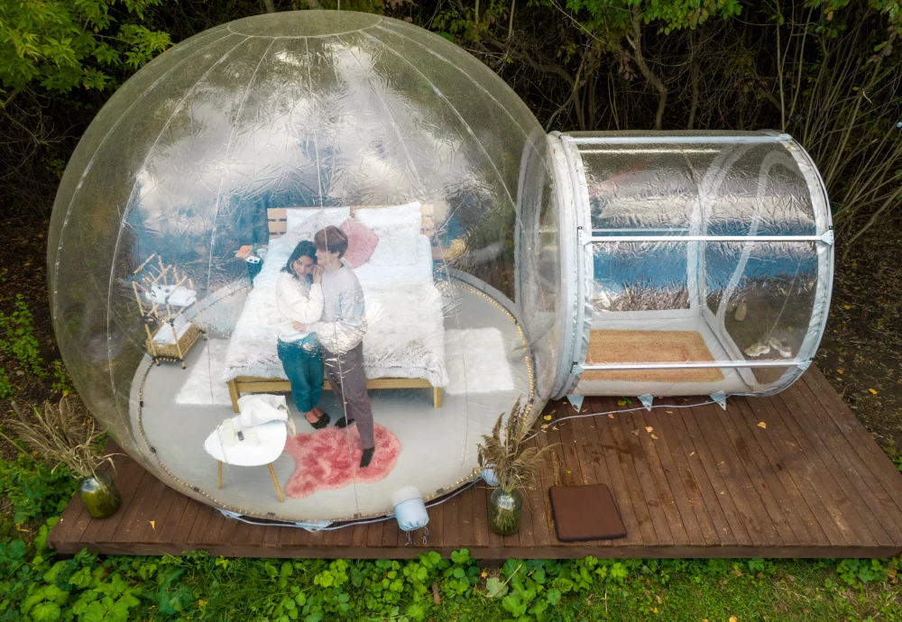 romantic bubble tent